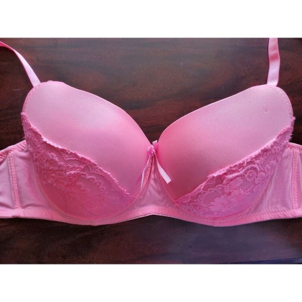 HandMade Unbranded Pink Bra, Size 42DD - Picture 2 of 6